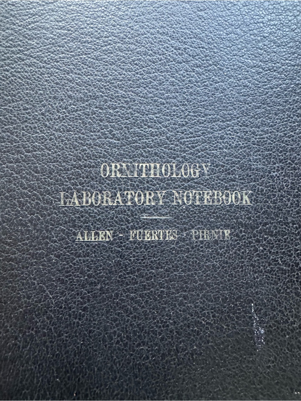 Antique Ornithology (Birds) Laboratory Notebook